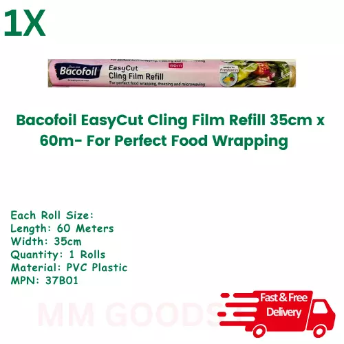 Bacofoil EasyCut Cling Film Refill 35cm x 60m