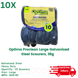 Optima Proclean Galvanised Steel Scourers | Heavy Duty Metal Scourers