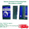 Ramon Contract Green Scouring Pads Pack of 10 | Heavy Duty Abrasive Pads