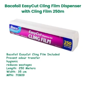 Bacofoil EasyCut Cling Film Dispenser with 250m Wrap