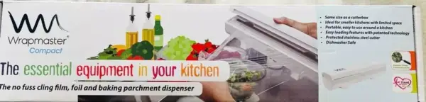 Wrapmaster compact cling film foil and baking parchment catering dispenser 30 cm - Image 2