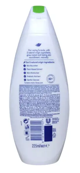 3x Dove Care Shower Gel 225ml, Mango Butter & Almond Extract (Pack of 3) - Image 2