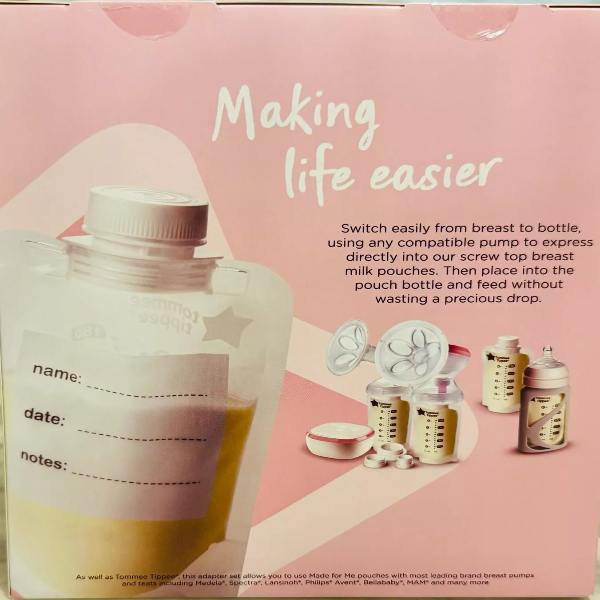 Tommee Tippee Breast Milk Pouch Pack of 20 - Pump Store and Feed no decanting