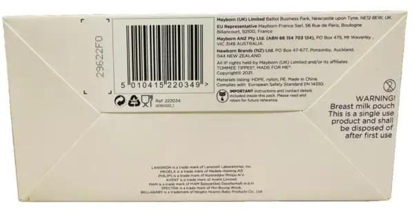 Tommee Tippee Breast Milk Pouch Pack of 20 - Pump Store and Feed no decanting - Image 3