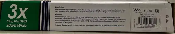 Wrapmaster 1000 Clingfilm Refill Kitchen Restaurant (Pack of 3) 30cm x 100M - Image 3